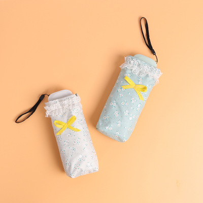 五折伞女韩国风小清新创意手机伞 超轻小优视频下载口袋太阳伞晴雨伞