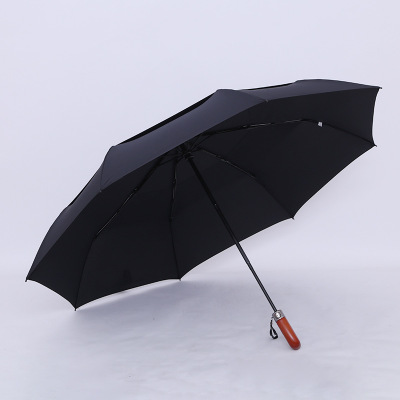 26寸全自动超大加固防风三折伞 8骨双人超大号三人小优视频下载伞