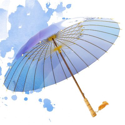 小优视频看片成人A免费礼品伞 24骨超大防风实木雨伞长柄伞 西湖美景图古风定制logo